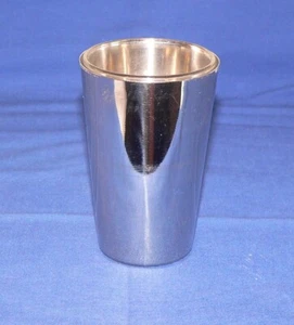 Becher mit Glaseinsatz Vase ca 60er Jahre Vintage #6400 - Bild 1 von 3