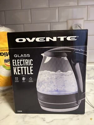 Chaleira elétrica portátil de vidro Ovente 1,5 litros, série KG83 - Imagem 1 de 3