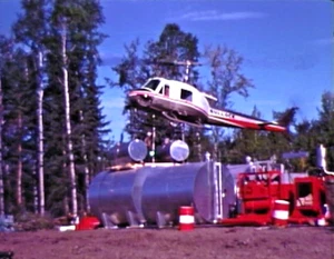 16mm Bell Film "The Fly-in Drill Rig" Bell 204B Iroquois Helicopter Very NICE - Picture 1 of 19
