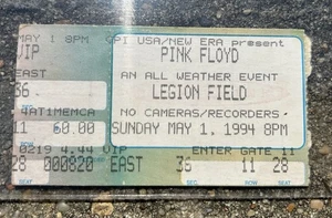 Vintage Pink Floyd Konzertkarte 1994 aus Birmingham Ala - Bild 1 von 2