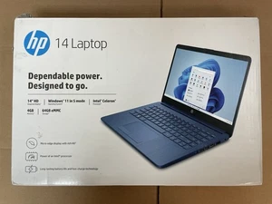 HP Stream 14” Intel Celeron 4GB RAM 64GB Color Azul - Solo Piezas - No Funciona - Imagen 1 de 6