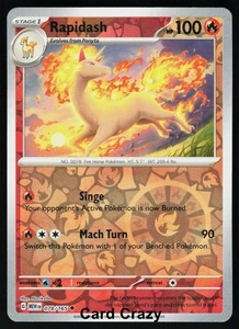 Rapidash 078/165 Reverse Holo SV: Scarlet & Violet 151 Pokemon Card [Near Mint] - Picture 1 of 1