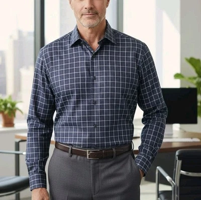 Camisa Bobby Jones Colección Tejida en Italia Abotonada Manga Larga Cuadros Mediana Foto 1 de 4