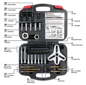 Powerbuilt - 648637 Harmonic Balancer Puller Installer Set Auto Crank Pulley Kit - Picture 1 of 4