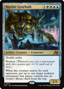 x1 Riptide Gearhulk DFT Aetherdrift MTG 219 MYTHIC M/NM 1x pack fresh - Picture 1 of 1