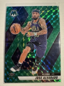 2024-25 Panini Mosaic Jose Alvarado Green Mosaic Prizm #199 Pelicans - Bild 1 von 2