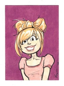 2023 5FINITY Cherry Sketch Card--Artist April Reyna - Picture 1 of 1