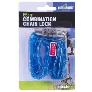 65cm Bike Cycle Bicycle Barrel Combination Chain Lock Theft Safety Security Code - Picture 1 of 1