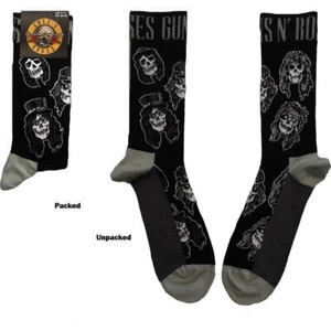 LICENCIA OFICIAL - GUNS N ROSES - CALAVERAS BANDA MONOCROMO CALCETINES PARA HOMBRE TALLA 7/11 - Imagen 1 de 1