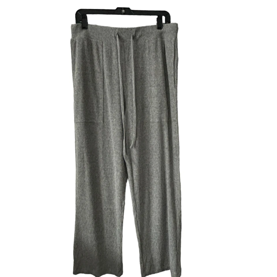 Мягкое окружение Lounge брюки женщин sz L серый lagenlook широкие ноги Loungewear - Изображение 1 из 4