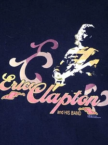 Camiseta Eric Clapton And His Band 2005 camiseta negra blanqueador manchas leer música rock - Imagen 1 de 18