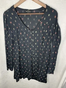 Billabong Shirt Button Front Long Sleeve Rayon Women’s Size S - Picture 1 of 10