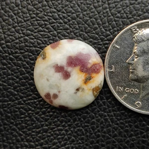 Crystal tourmaline stone natural pink tourmaline with quartz gemstone R12717 AU - Picture 1 of 5