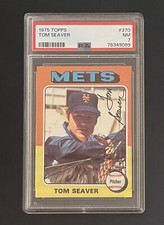 TOM SEAVER 1975 TOPPS #370 PSA 7