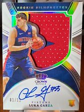 LUKA GARZA 2021 Crown Royale 12 RPA PATCH AUTO ROOKIE RC SILHOUETTES ON CARD SSP