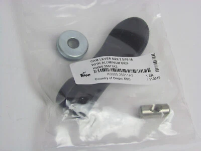 Kipp K0005.2511110x40, Cam Lever, metric size 2 5/16-18 with aluminum grip, SS
