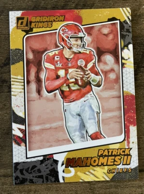 2021 PATRICK MAHOMES II Donruss Gridiron Kings CANVAS INSERT Card Chiefs - Image 1 of 2