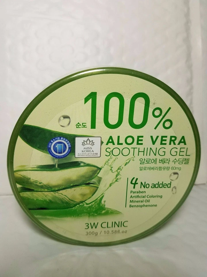 GEL CALMANTE ALOE VERA 100% 3 W CLÍNICA 10,58 FL OZ 300 G ORIGINAL 100 % Foto 1 de 3