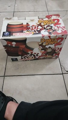 Donkey Konga 2 (Nintendo GameCube 2005) CIB No Manual, No Insert & Bongos TESTED - Image 1 of 3