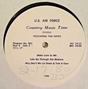 RADIO SHOW: USAF COUNTRY MUSIC TIME #661 THE CATES & 662 STEVE GIBB IN STUDIO - Picture 1 of 2