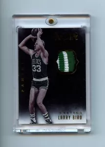 LARRY BIRD 2014-15 PANINI NOIR ACETATE MATERIALS PRIME GAME-USED PATCH /10 HOF - Picture 1 of 2