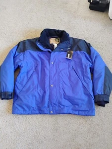 Wear Guard Heavy Men's Size XL Ski Snowboard Hooded Jacket Coat Blue Lined - Picture 1 of 18