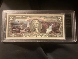 Bradford Exchange 2 Dollar Bill Yellowstone National Park - Picture 1 of 2