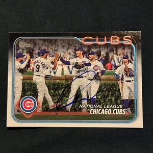 SHOTA IMANAGA Signed Autograph 2024 Topps Series 1 Chicago Cubs Team Card #165 - Picture 1 of 1