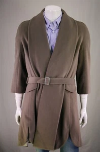 Giorgio Armani Black Label Ladies Olive Brown Wool-Cashmere Overcoat Italy 38R - Picture 1 of 9