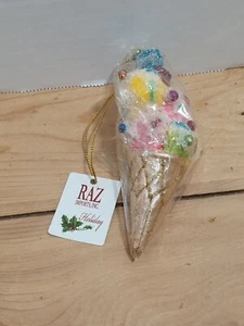 Ornamenti cono gelato importazione ragione nuovi con etichetta - Foto 1 di 10