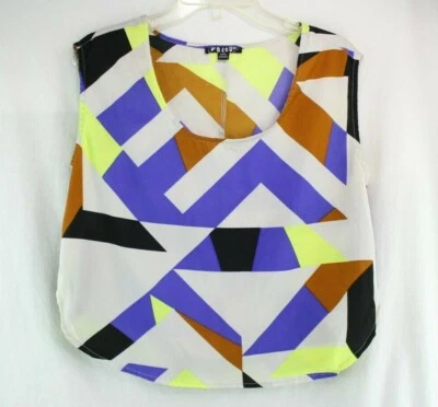 Volcom Women's Top Stone In My Shoes Style Size Small/10 Polyester Multicolor - Image 1 of 4