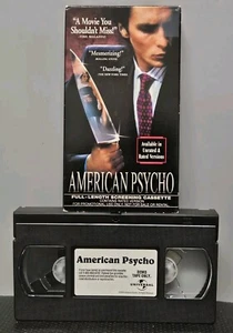 American Psycho (VHS, 2000, Rated) Screening Promo, Demo Tape **READ** Rare!! - Picture 1 of 11