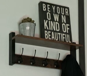 Key and Mail Holder for Wall: Easy Install Rustic Key Hooks for Wall - Picture 1 of 1