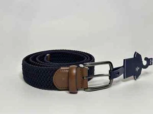 Original Penguin By Munsingwear NWT Mens Braided Stretch Belt Navy L (38-40) - Picture 1 of 8
