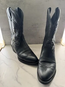 Tony Lama Western Lama Vaquero Cowboystiefel Herren Größe 11 D Schwarz Leder BB2020 - Bild 1 von 11