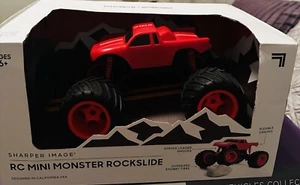 RC Mini Monster Rockslide Toy Truck by Sharper Image Red Flexible Chassis 6 - Picture 1 of 2