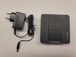 Cisco SPA112 VOIP Adattatore telefono analogico 2 porte da telefonia internet. - Photo 1/3