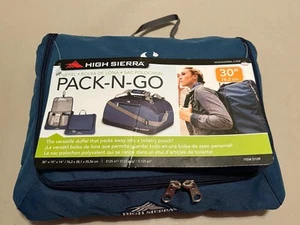 High Sierra 30" Duffel D-109 Pack-N-Go Blue Travel Bag backpack BNWT - Picture 1 of 4