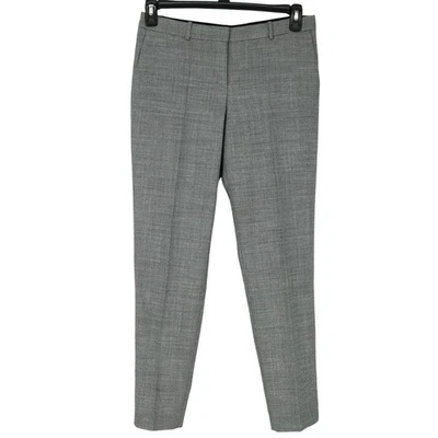 Pantalones Hugo Boss para mujer 4 negros blancos a cuadros elásticos mezcla de lana virgen tiluna Foto 1 de 4