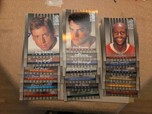 Lote de (19) retratos de fútbol americano Donruss Studio Diff 1997 8x10 -B. Sanders, Aikman - Imagen 1 de 7