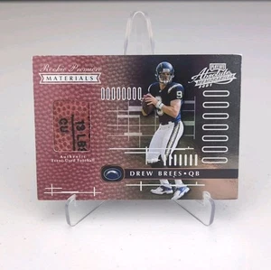 2001 Playoff Absolute Memorabilia Drew Brees 152 Rookie Premiere Materials #/850 - Picture 1 of 11