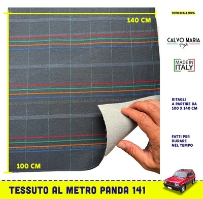 Tessuto per auto Fiat Panda 141 141A Tappezzeria Fodere interni non Originale - Immagine 1 di 4