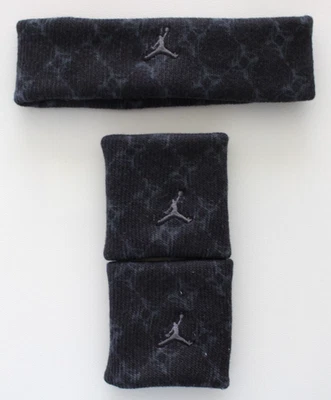 Conjunto de diadema y pulseras Nike Jordan de ancho único adulto negro/noir apagado/gris hierro Foto 1 de 2