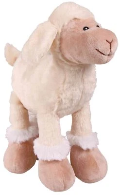 SOFT WHITE SQUEAKY SHEEP Toy Dog 30cm - Image 1 of 2