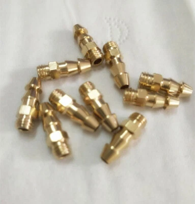 10pcs brass M5 threaded water nipples / outlets for rc boat P145 - Image 1 of 3