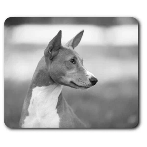 Rectangle Mouse Mat BW - Basenji Dog Puppy  #35138 - Afbeelding 1 van 8