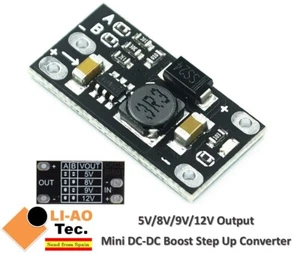 Mini DC-DC Boost Step Up Converter Board Module 3.7V to 5V 8V 9V 12V Output - Imagen 1 de 8