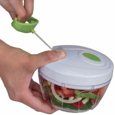 BORELLA MINI TRITATUTTO MISTRAL COMPATTO A CORDA A  5 LAME ACCIAIO INOX - Immagine 1 di 4