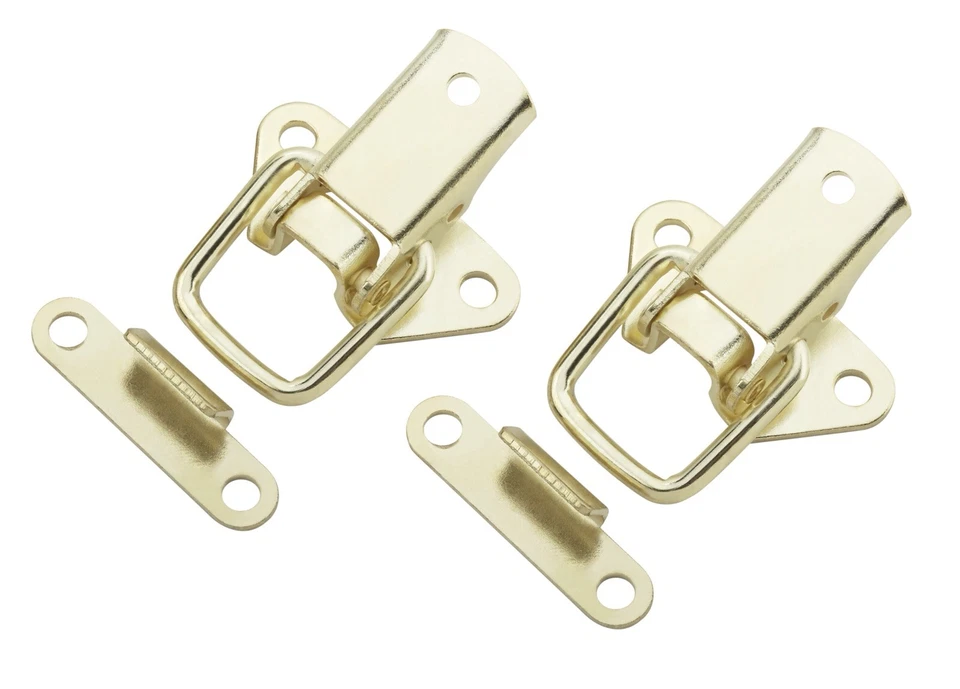 2 X BRASS Toggle Clasp Case Clip Suitcase Tool Box Chest Trunk Latch Lock Guitar - Image 1 of 1