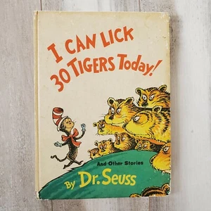 I Can Lick 30 Tigers Today! Dr. Seuss 1969 Vintage Matte Hardcover 1st Edition - Picture 1 of 3